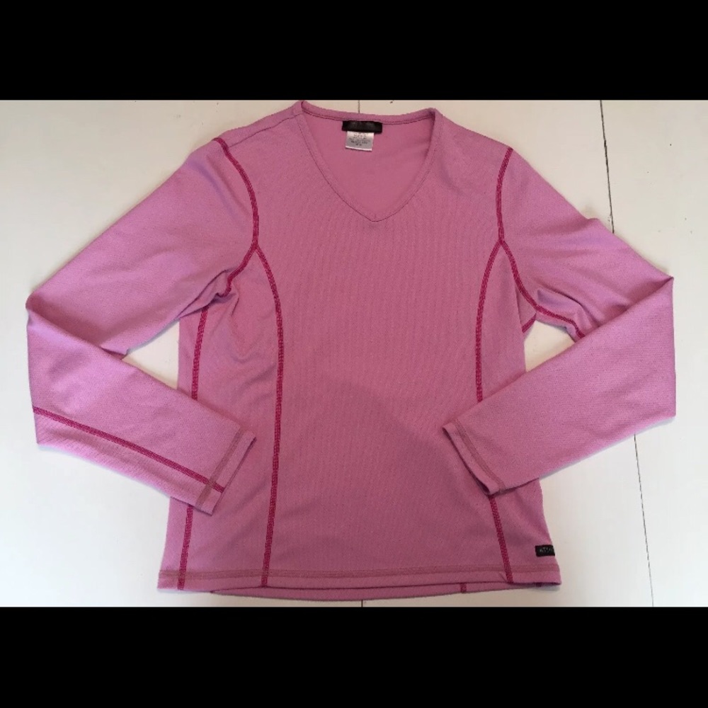 Athleta Pink athletic top long sleeve women’s Med
